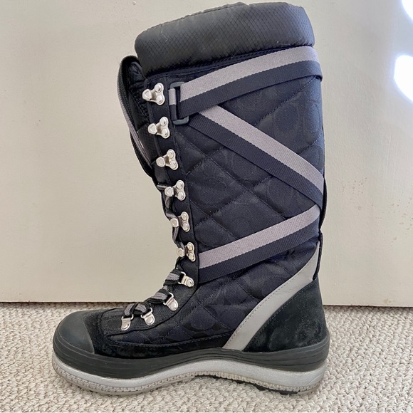 Coach Marian Black Snow Boots size 7 - Picture 7 of 13